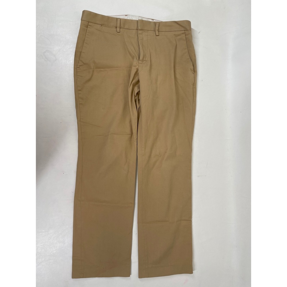 Express Photographer Mens Khaki Tan Slim Straight Chino Pants 31x30
